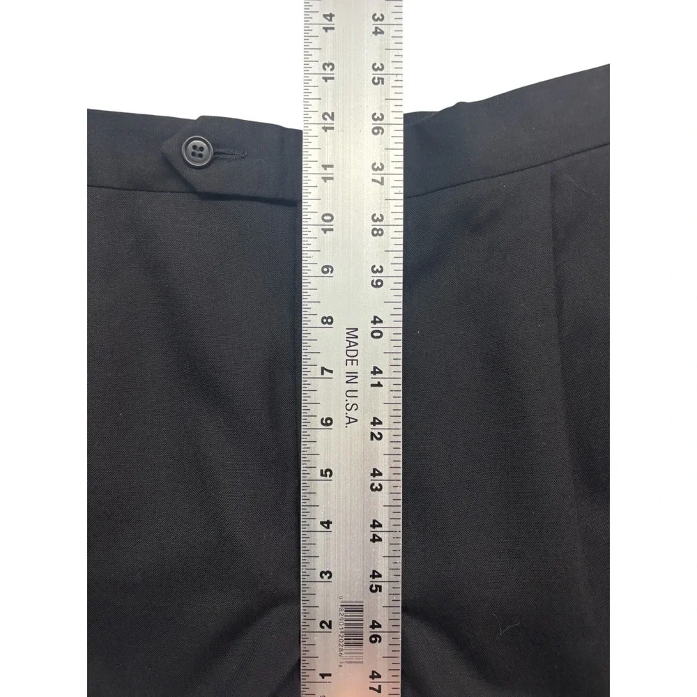 Jos A Bank 44S 38x29 Black Tuxedo 2pc Pant Suit Wool Formal Evening Dinner Tux
